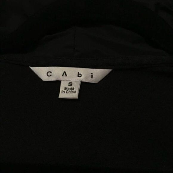 NWOT. CABI ruffled collar black top - Picture 6 of 7